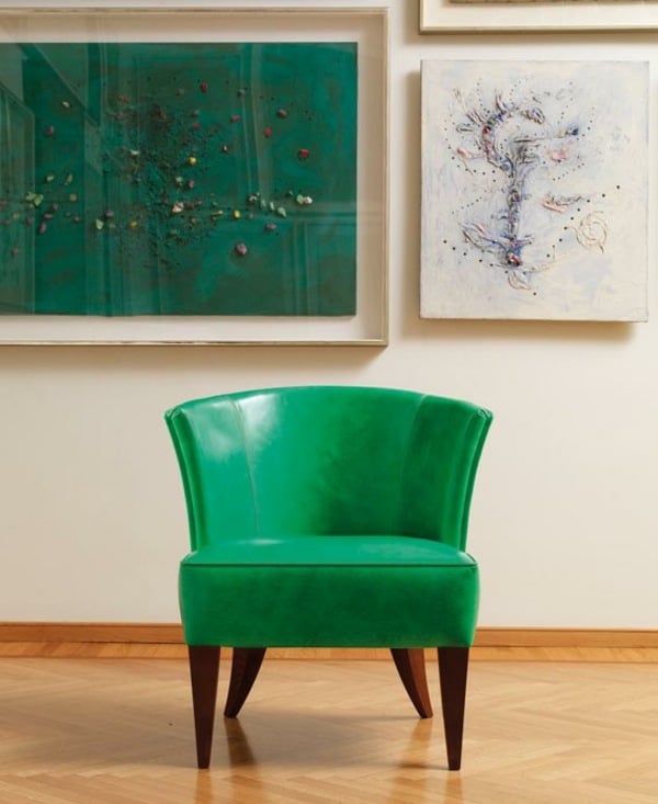 grüner-Sessel-italienisches-Design