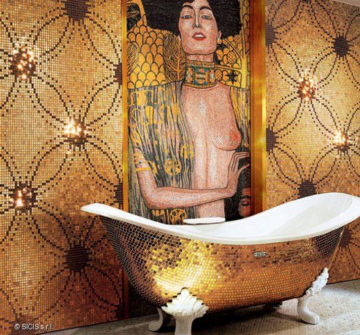 luxuriösen-Mosaik-Fliesen-Sicis-silbernes-badezimmer