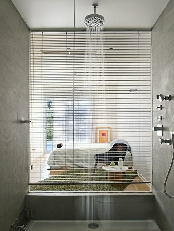 moderne-Dusche-Glastür-Badezimmer