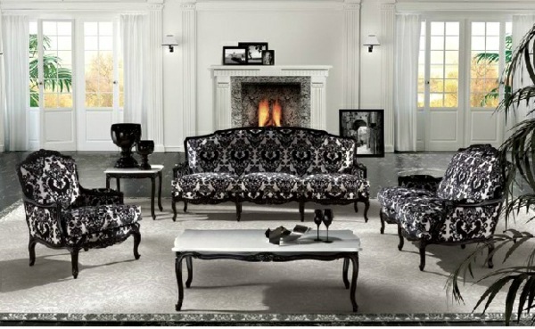 schwarz-weiße-Wohnzimmer-Designermöbel-Angelo-Cappellini