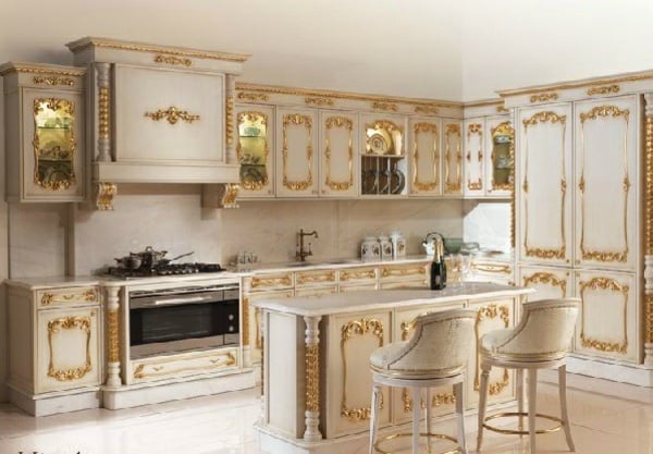 vergoldete-Ornamente-Luxus-Küchenschränke-Angelo-Cappellini