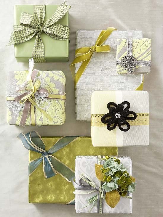 Geschenke-verpacken-ideen-grün-silber