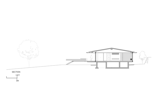 Haus-im-Wald-hanareyama-kidosaki-architekten-querschnitt