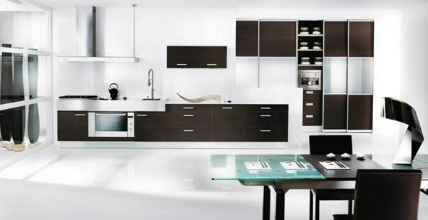 Hochglanz-Küchen-Mobalpa-kontrast-dunkelbraun-weiß