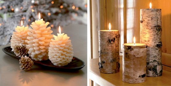 Kerzen-Form-Kiefer-Weihnachtsdeko-Ideen