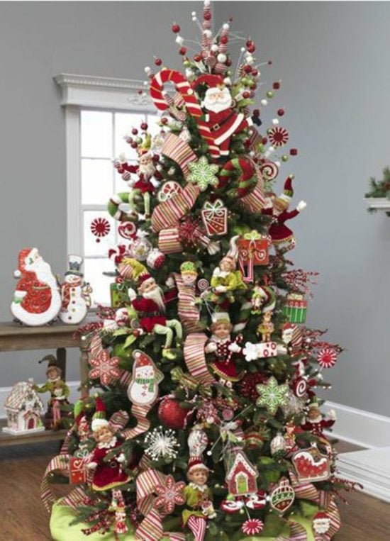 Papier-Sterne-Schneemann-Weihnachtsschmuck-Weihnachtsbaum