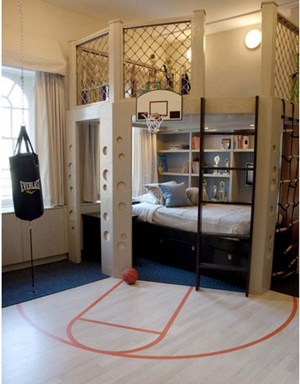 Teenager-Zimmer-Basketball-Thema