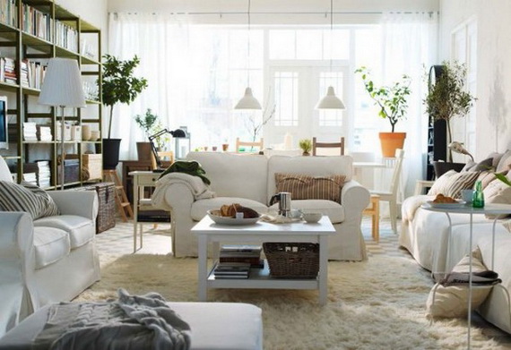 Wohnzimmer-Design-Ideen-IKEA-hell-luftig