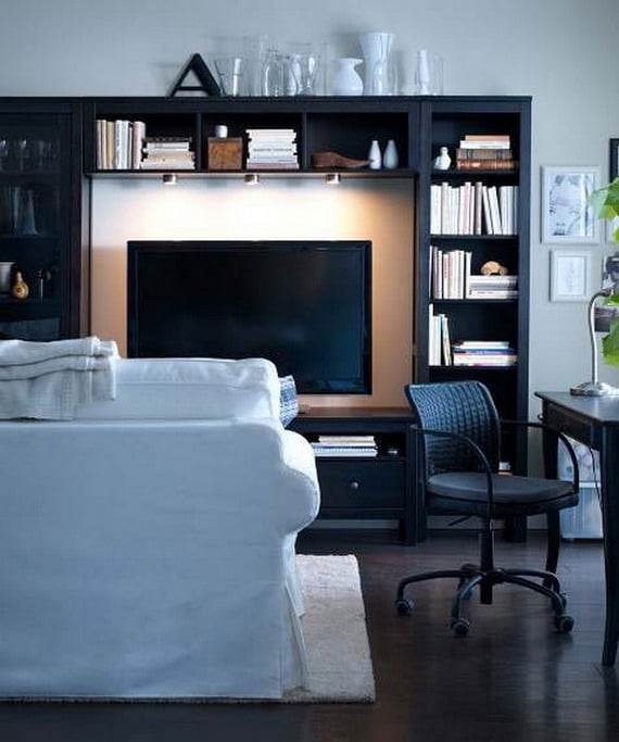 Wohnzimmer-Design-Ideen-IKEA-wohnwand