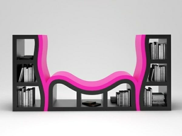 außergewöhnliche-Form-Bücherregal