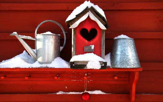 festlich-rote-Weihnachtsdeko-Ideen-draußen