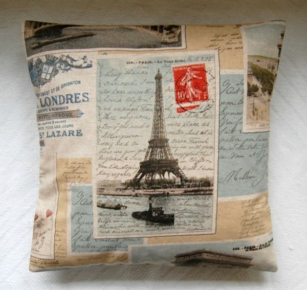 interessante-Dekoidee-Kissen-bedrucken-Eiffelturm