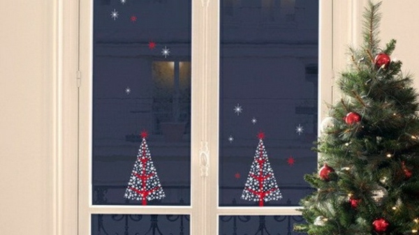 interessante-Fenster-Deko-Weihnachten-Ideen
