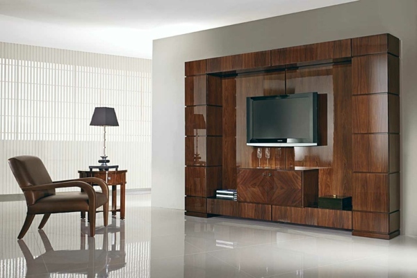 luxuriöse-klassische-glänzende-Wohnwand