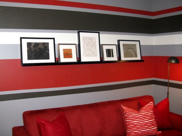 wandgestaltung-rote-Streifen-an-der-Wand