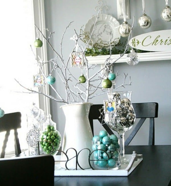 weiße-Tischdekoration-Weihnachten