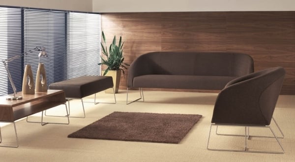 Alcantara stoff braune wohnzimmer möbel design