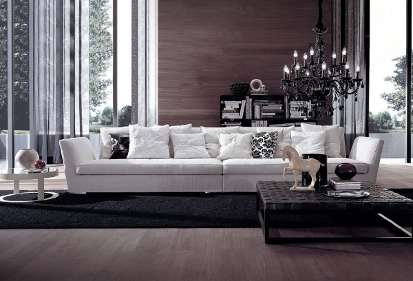 Alcantara Stoff polsterung sofa weiß wohnzimmer