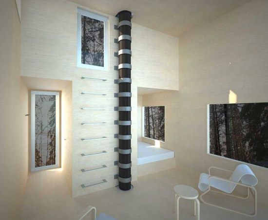 Baumhotel-Interieur-Holzwand