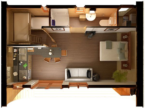 Einrichtung-Modernes-Villa-Plan