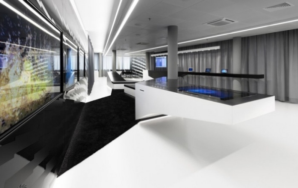 Interieur Design des briefing zentrums futuristische büro einrichtung