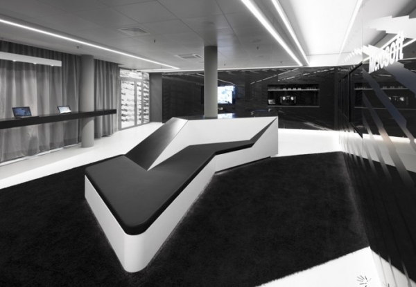 Interieur Design briefing zentrums Microsoft schwarz weiß sitzraum