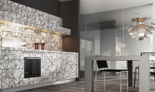 Moderne-Küchen-De-Rosso-Velve-Kollektion-schwarz-weiß