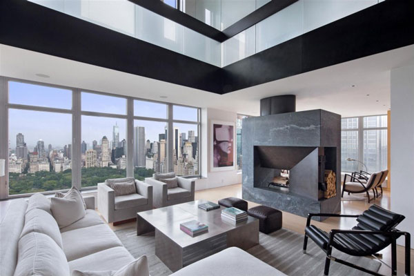 New-Yorker-Appartment-kaminofen-wohnzimmer-panorama-blick