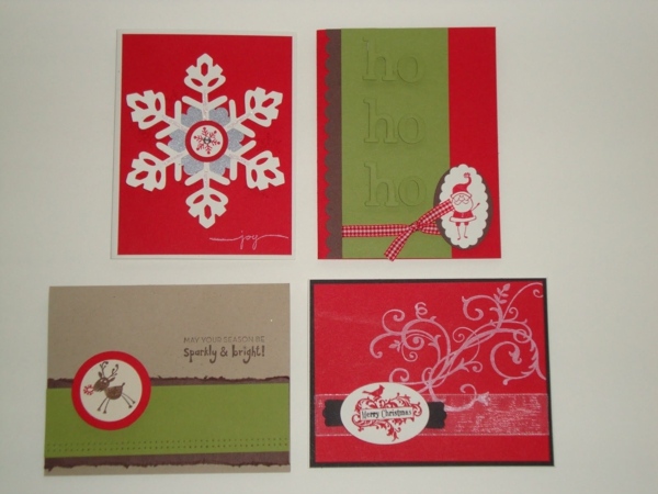 Schneeflöckchen-Papier-Weihnachtskarte