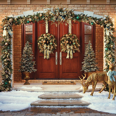 Weihnachts-schmuck-ideen-gold-veranda