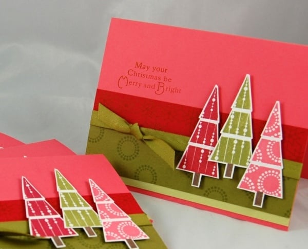 Weihnachtsbaum-Weihnachtskarte-selber-basteln