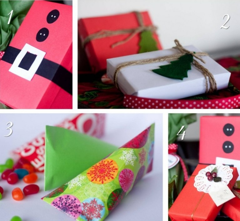 geldgeschenke zu weihnachten verpackung ideen papier kartons