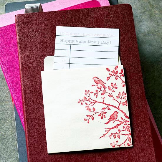 geschenkideen valentinstag journal liebesbotschaft rosa sie