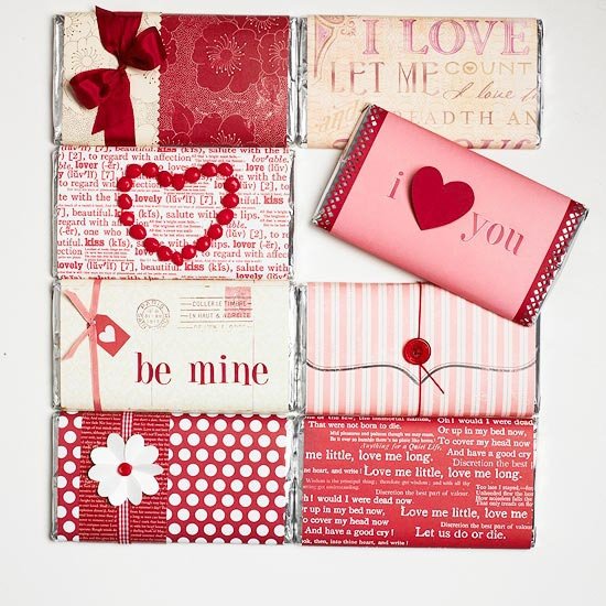 geschenkideen valentinstag mini schokolade rosa verpackung