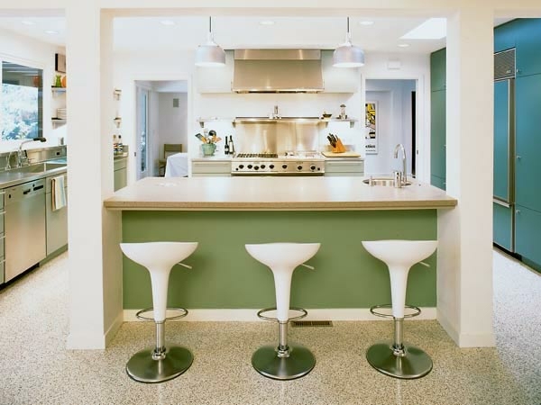 grüne-Küche-retro-Stil