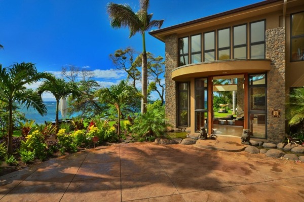hawaii-Luxus-Residenz-eingang
