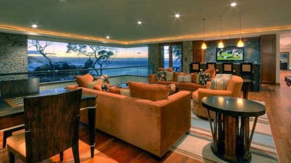 hawaii-Luxus-Residenz-wohnbereich