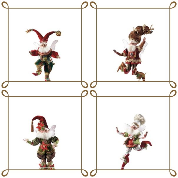 Elfen-Weihnachtsdeko-Figuren