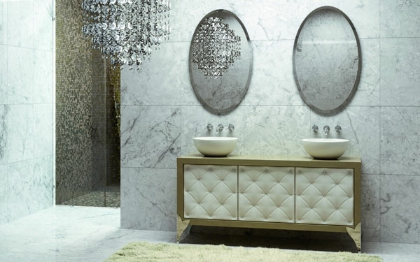 luxuriöse-Marmor-Fliese-Badezimmer