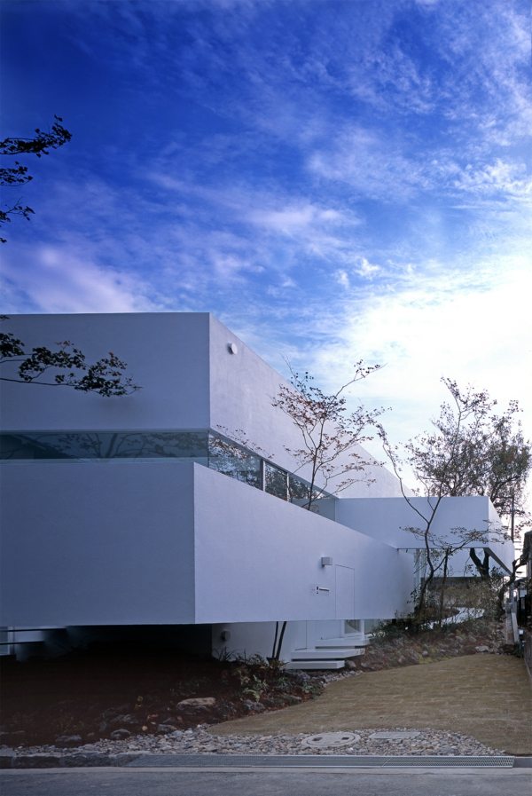 moderne weiße Fassade - Atelier Design