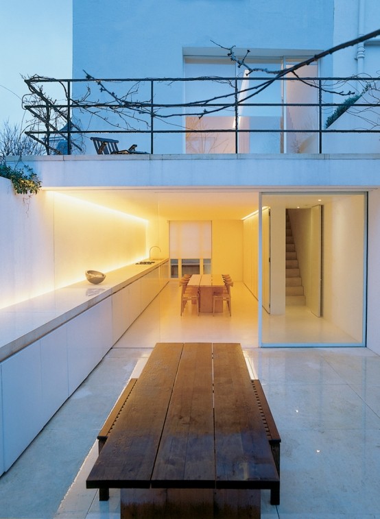 Minimalismus weißes Haus Pawson moderne Einrichtung