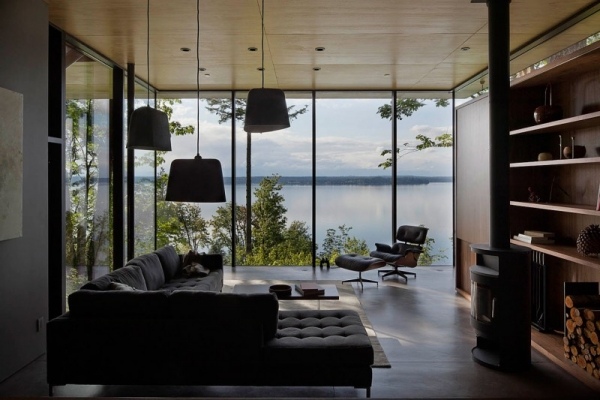 minimalistisches-Wohnzimmer-Design-Haus-Wald