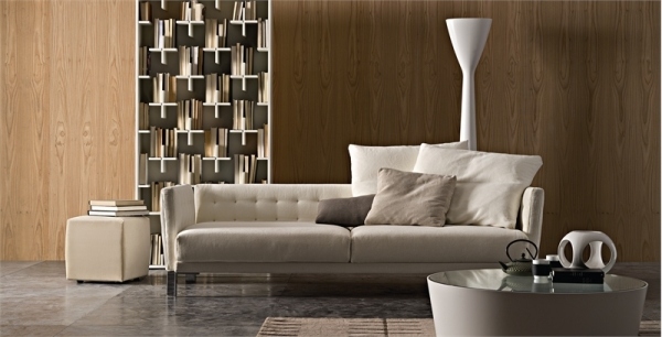 modernen italienischen möbel arketipo regalsystem creme sofa