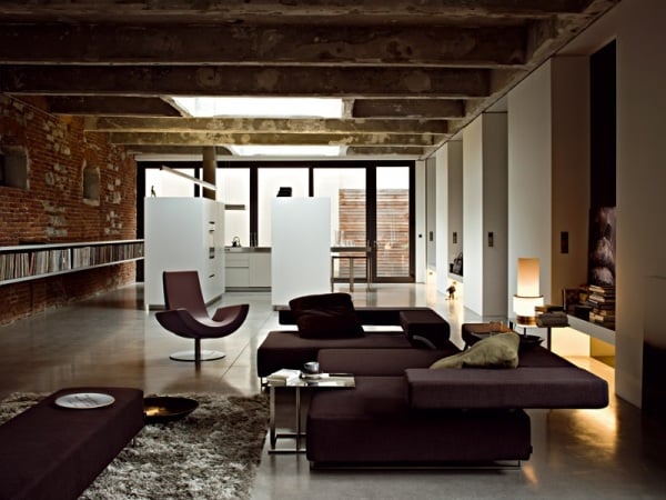 die modernen italienischen möbel arketipo sofa amadeius sessel dunkelrot