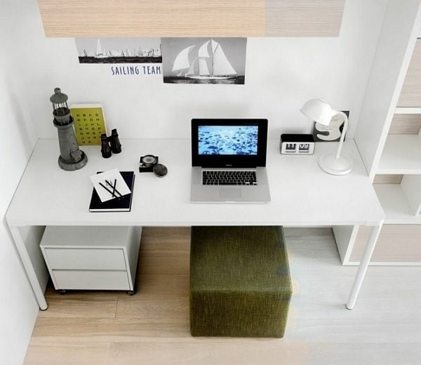 moderner-weißes-Schreibtisch-selber-bauen