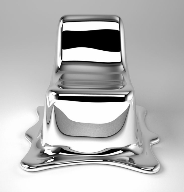 modernes stuhl design schmelzende illusion Philipp Aduatz