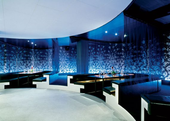 restaurant interieur design-modern-wand-dekoration