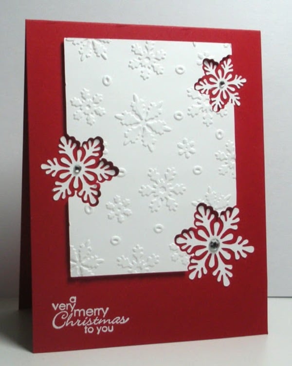 rot-weiße-Weihnachtskarte-selber-machen