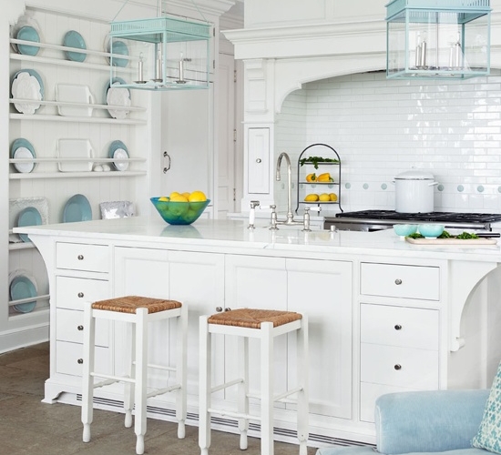 weiße-Küche-retro-Design