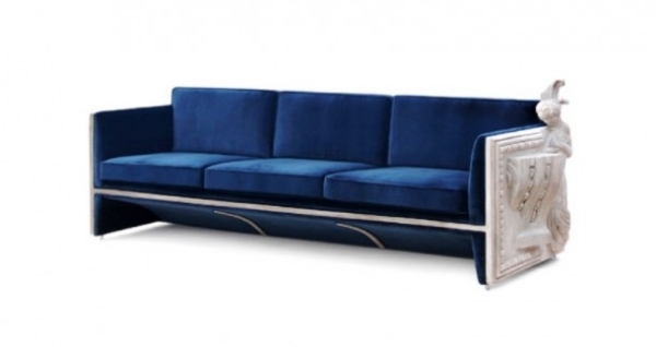 Barock Einrichtung versailles sofa seite links